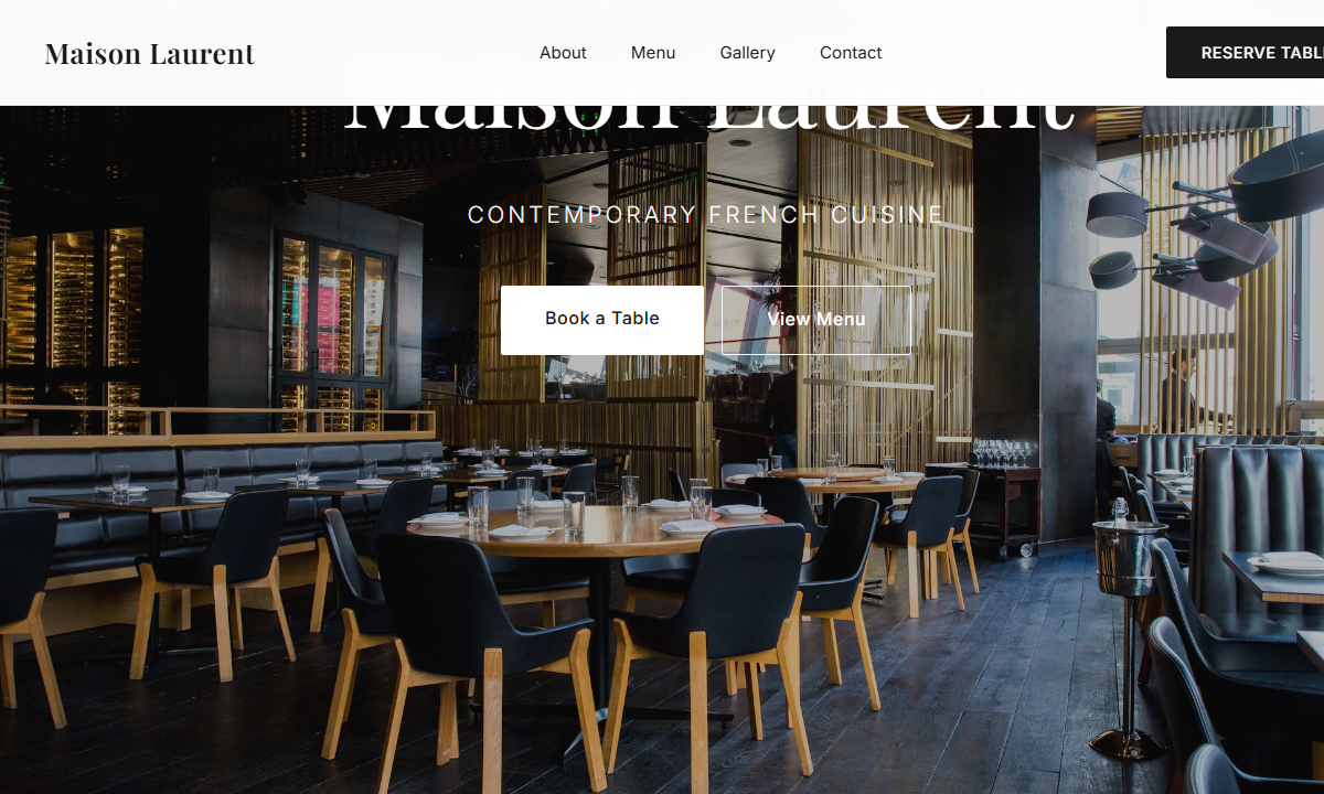 Restaurant Website